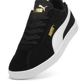 Puma Club II Sneaker, Black White Gold, 41