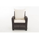 CLP Fisolo 5mm Loungesessel schwarz/cremeweiß