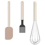 Mepal Backset 3-teilig Teigschaber + Backpinsel + Schneebesen grün