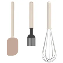 Mepal Backset 3-teilig Teigschaber + Backpinsel + Schneebesen grün