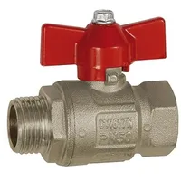 Riegler Kugelhahn Basisausführung, Flügelgriff, IG/AG, MS vern., G 3/4