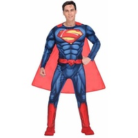amscan 9906102 Offiziell lizenziertes Superman Kostüm für Erwachsene Herren Größe Extra Groß