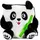 YY Vertical Panda Giant Chalkbag Schwarz/Weiß