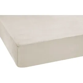 Setex Spannbettlaken Feinbiber 180 x 200 cm beige