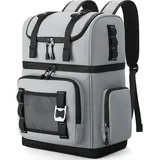 YOUNGOA Kühlrucksack Groß Auslaufsicher, 26L Doppellagiger Kühltasche Rucksack Wasserdichter Isolierter Picknickrucksack