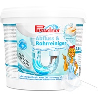Pastaclean® Abflussreiniger (3,5 kg/Meeresbrise) Profi Rohrreiniger Pulver gegen Verstopfungen in Dusche, Küche und Toilette