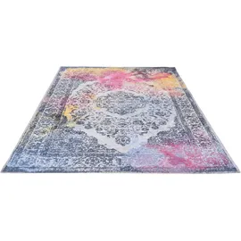 Gino Falcone Teppich »Cosima-118« rechteckig 3 mm Höhe gewebter Jaquard-Teppich, mit Chenillegarn, moderne Orient-Optik