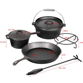 El Fuego Dutch Oven Set 7-tlg. AY0466