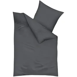 KAEPPEL Feinbiber Unifarben Schwarz 135 x 200 cm + 80 x 80 cm