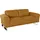 W.Schillig 2-Sitzer W.SCHILLIG "montanaa elegant und edel, bequem, Federkernunterfederung", gelb (kurkuma z69), B:192cm H:78cm T:94cm, Sofas, mit Metallkufen in Chrom glänzend, Breite 192 cm