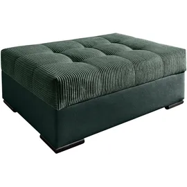 Collection AB Hocker Josy 100%polyester 98 x 41 x 68 cm Grün/Flaschengrün