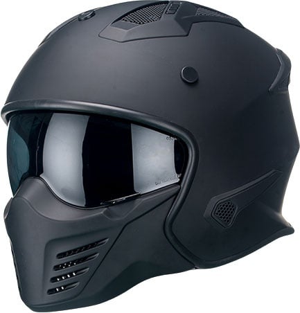 Vito Bruzano, casque modulaire - Noir Mat - M