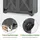 MCombo Gartenschrank 90 x 55 x 169 cm Grau