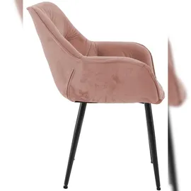 CLP Stuhl Tanna Samt rosa