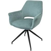 Mendler Esszimmerstuhl HWC-M53, Küchenstuhl Polsterstuhl mit Armlehne, drehbar Auto-Position,