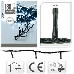 EDM FESTGIRLANDE 180 KALTWEIßE LEDS 220V 16,5M IP44