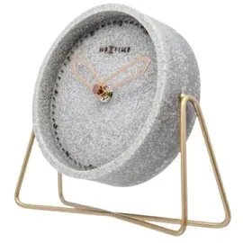 Nextime Tischuhr Cross Table 17,5 x 15,5 cm grau
