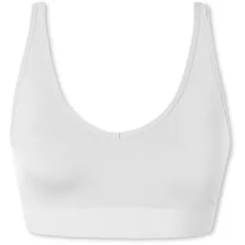 SCHIESSER Soft BH mit herausnehmbaren Pads - Classic Seamless Bustier, nahtlos, stützend, für Damen, Weiss, S