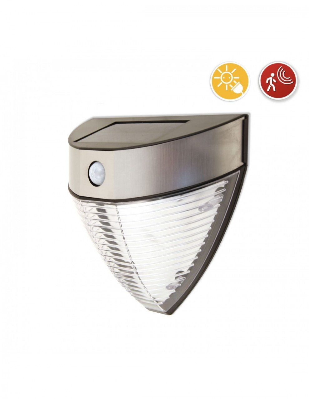 Velamp ARMOUR: Solarwandleuchte LED mit 200 Lumen. Mit IR-Bewegungsmelder