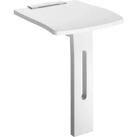 Delabie Duschsitz BASIC hochklappbar mit Fuß weiß