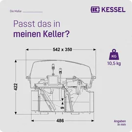 Kessel Rückstauautomat Staufix FKA 84000 DN 100-200 ohne Spitzende und Muffe
