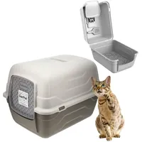 GarPet Katzentoilette XXL Grau