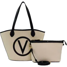 Valentino Covent Shopper Baumwolle Naturale/Nero