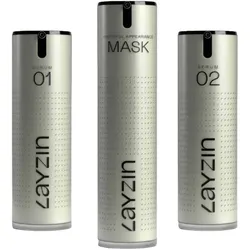 LAYZIN Hautverjüngungs-Set mit Seren und Maske Schwarz 