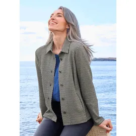 GOLDNER Lässige Baumwolljacke, Pepitamuster in grau / gemustert), | Gr.: 50