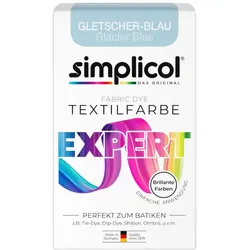 simplicol Textilfarbe expert Gletscher-Blau 150g