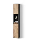 livinity Ronco Hochschrank 30 x 192 cm Goldkraft Eiche/Anthrazit Holzwerkstoff