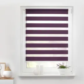 Lichtblick Duo Rollo / Doppelrollo Klemmfix 55 x 150 cm brombeer