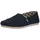 TOMS Damen Alpargata aus recycelter Baumwolle Flache Slipper, Marineblau, 38.5 EU