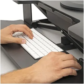 Stier Stehschreibtisch Konverter mit hydraulischer Höhenverstellung