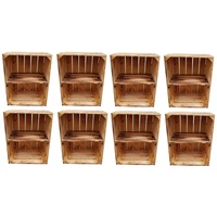 Teramico Holzkisten 8 X Weinregal Regal aus Holz geflammt