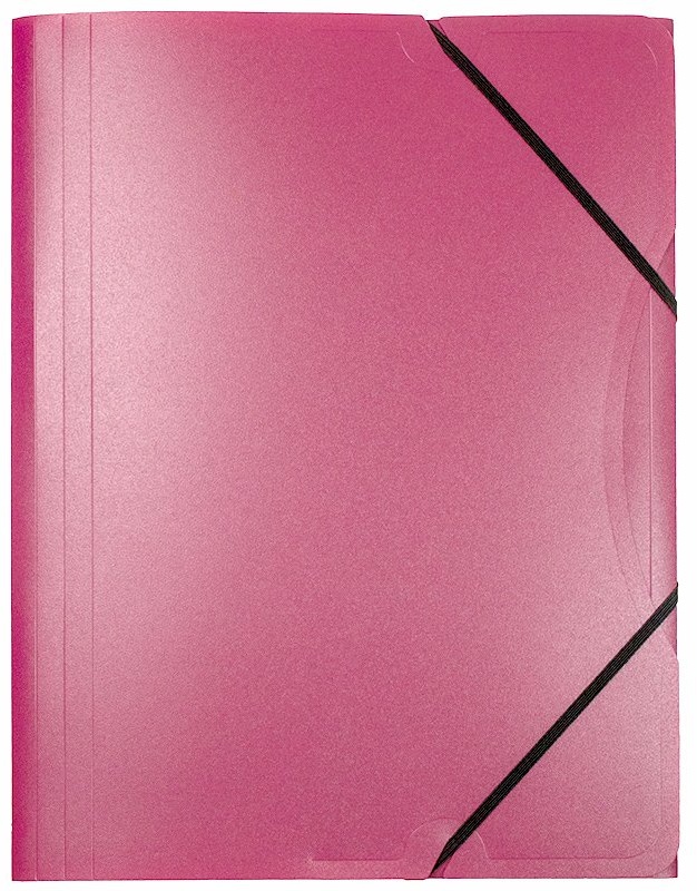 Sammelmappe/ Eckspanner für A4, aus Kunststoff pink