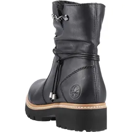 Rieker Damen Ankle Boots Z5770, Frauen Stiefeletten,flach,Stiefel,Bootee,Booties,halbstiefel,Kurzstiefel,uebergangsschuhe,schwarz (00),36 EU / 3.5 UK