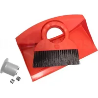 HAILO Kehrset 1068569 Kunststoff rot Schaufel und Besen mit