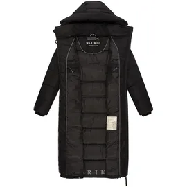Marikoo Winterjacke "Nadeshikoo XIV", Damen, Gr. L, schwarz, Obermaterial: 100% Polyester; Innenseite: 100% Polyester; Futter: 100% Polyester; Wattierung: 100% Polyester, Jacken Winterjacke, extra langer Winter Mantel gesteppt