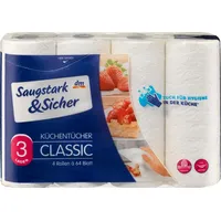 Küchentücher Classic 3-lagig (4x64 Blatt)