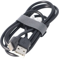 AccuCell USB-C Lade- und für alle Geräte mit USB-C Anschluss, 1 Meter Schwarz