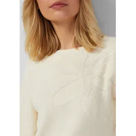 s.Oliver Pullover mit dekorativem Strickmuster Beige 38