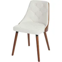 Mendler 2er-Set Esszimmerstuhl HWC-A75, Besucherstuhl Küchenstuhl, Walnuss-Optik Bugholz ~