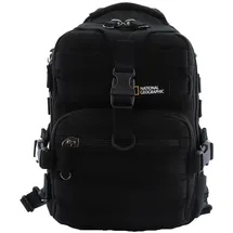 National Geographic Sportrucksack NATIONAL GEOGRAPHIC "Milestone", Gr. B/H/T: 23,75cm, schwarz, Kunstfaser, Rucksäcke, aus recycelten PET-Flaschen