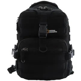 National Geographic Sportrucksack NATIONAL GEOGRAPHIC "Milestone", Gr. B/H/T: 23,75cm, schwarz, Kunstfaser, Rucksäcke, aus recycelten PET-Flaschen