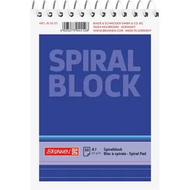 Baier & Schneider BRUNNEN 1055171 Spiralnotizblock A7 50 Blatt
