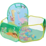 Relaxdays Bällebad mit Basketballkorb