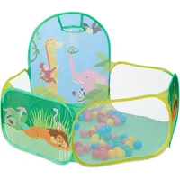 Relaxdays Bällebad mit Basketballkorb