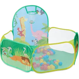 Relaxdays Bällebad mit Basketballkorb