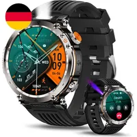 Smartwatch Herren Mit Telefonfunktion, 1,7" HD Fitnessuhr, Militär Smart Watch M